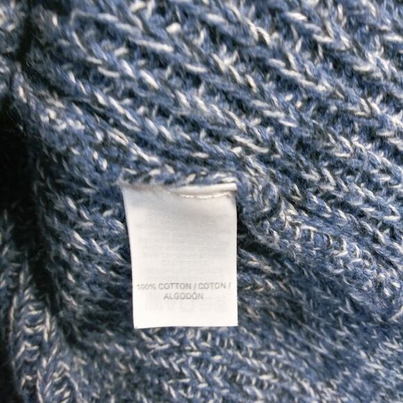 Victoria’s Secret Slouchy Blue Striped Cotton Knit Sweater Size Small - Picture 6 of 7